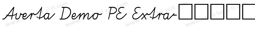 Averta Demo PE Extra字体转换